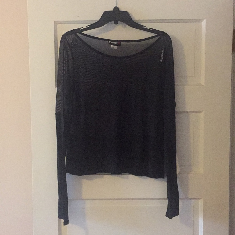 Reebok Long Sleeve Mesh Workout Top